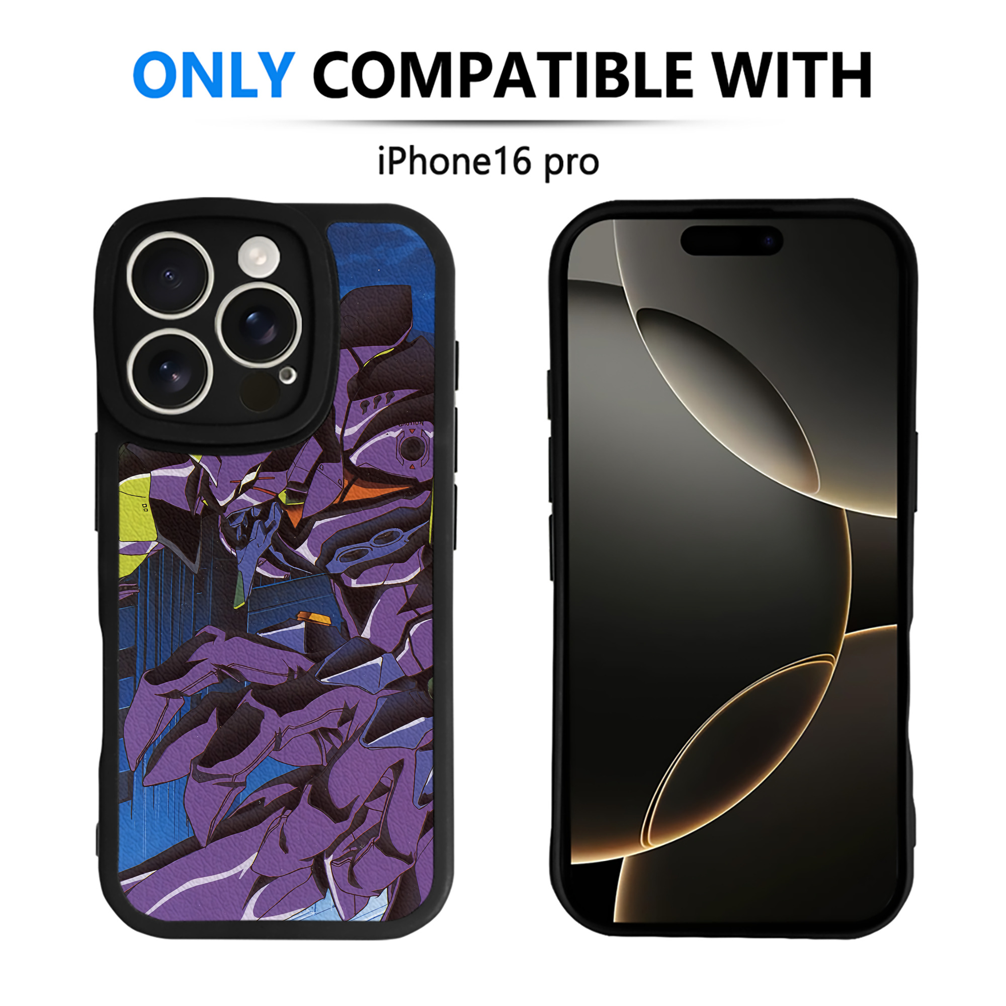 （画像用） EVA 新世紀エヴァンゲリオン 【iPhone 16シリーズ対応】シリコンスマホケース（レザー調） 材質：シリコン